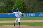 Baseball vs CGA  Wheaton College Baseball vs Coast Guard Academy during game one of the NEWMAC semi-finals playoffs. - (Photo by Keith Nordstrom) : Wheaton, baseball, NEWMAC